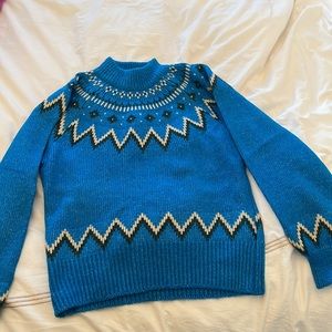 Who What Wear Blue Sweater